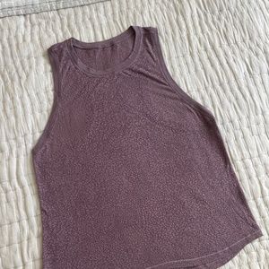 LULULEMON TOP TRANSPARENT BURGUNDY YOGA